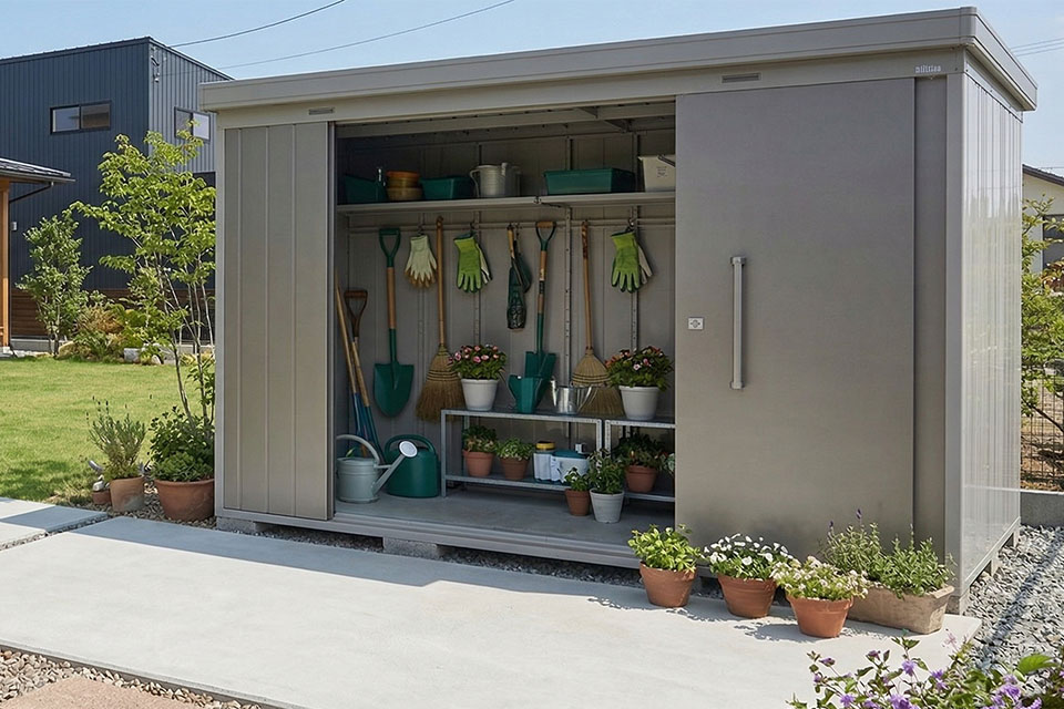 土間コンクリート・物置