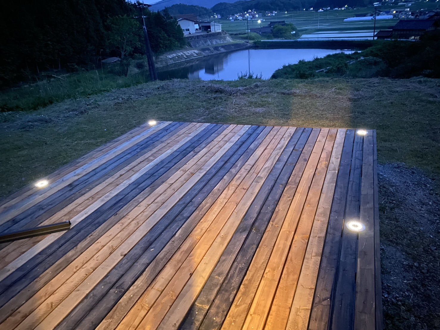 施工後 ライトアップ