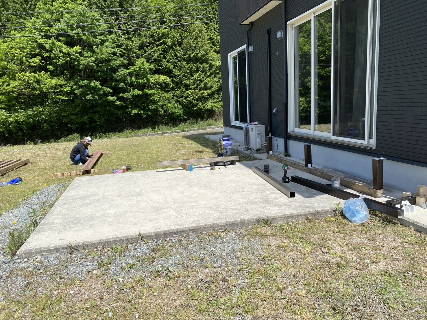 施工前 ウッドデッキ設置スペース